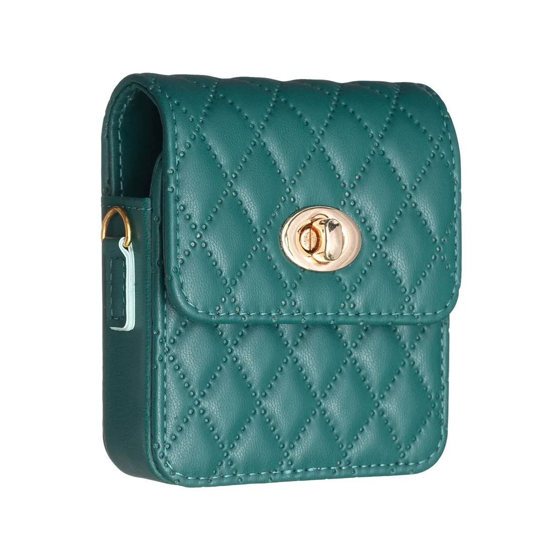 Bolso cruzado con correa de cuero PU para Samsung Galaxy Z Flip 5, 4, 3, 5G, Flip5 N2, - La zona Apple