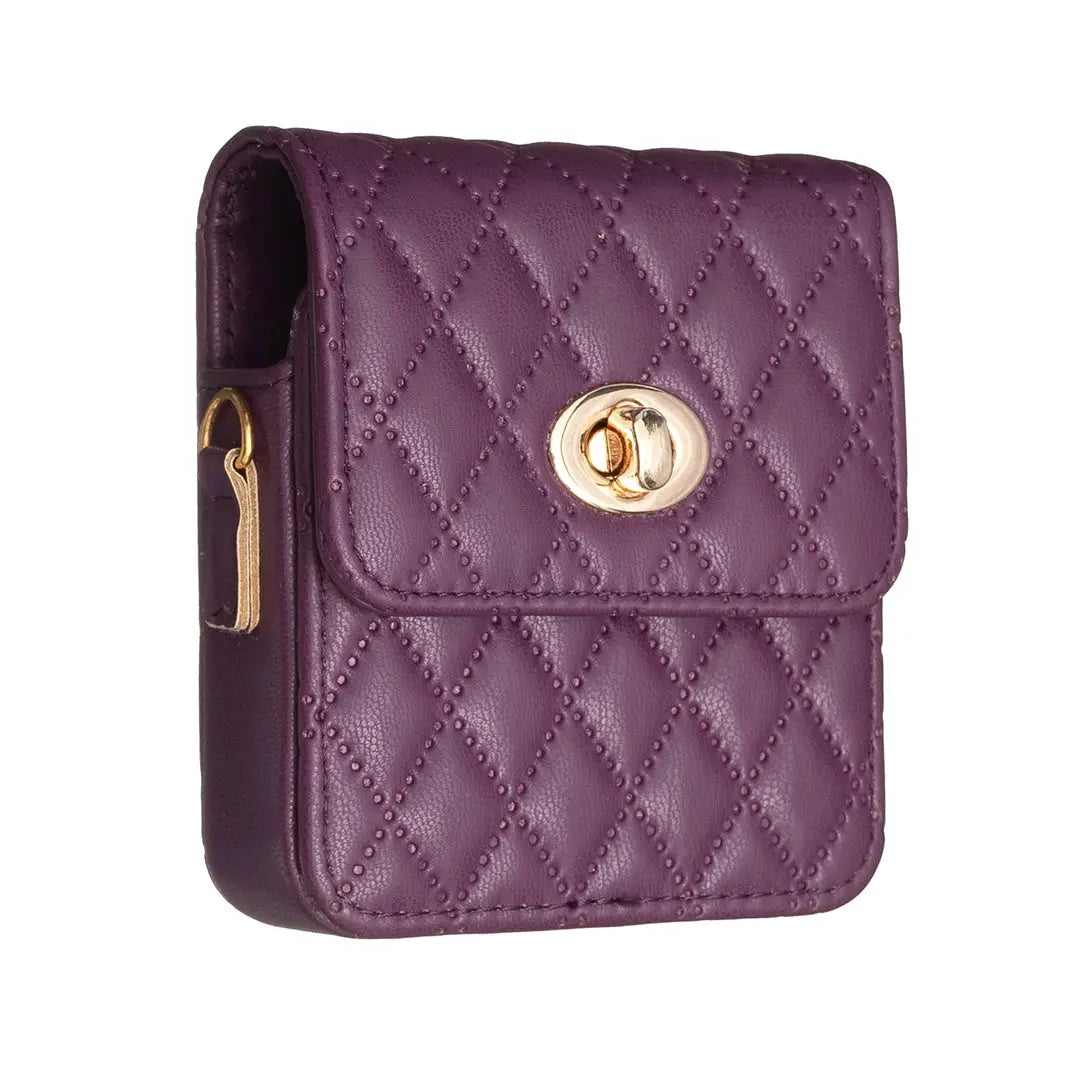 Bolso cruzado con correa de cuero PU para Samsung Galaxy Z Flip 5, 4, 3, 5G, Flip5 N2, - La zona Apple