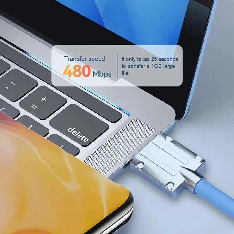 Cable Micro USB de carga rápida para teléfono móvil, accesorio Universal de aleación suave, 120W, 7A, para Android - La zona Apple