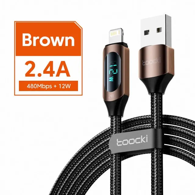 Cable carga rápida 36W USB tipo C a Lightning para iPhone iPad alidrosip