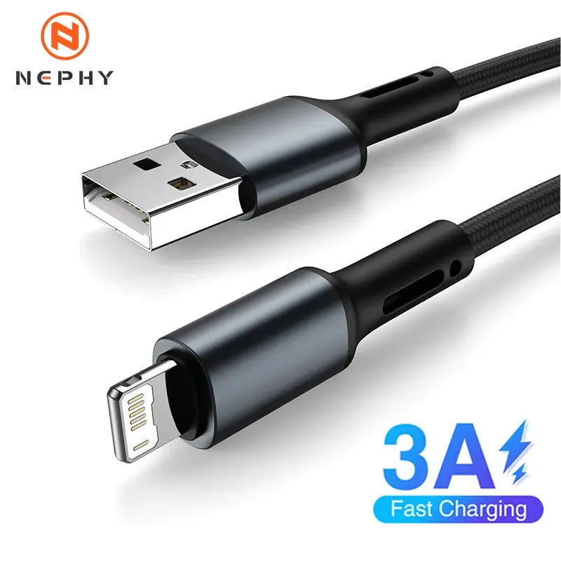Cable USB de carga rápida para teléfono móvil, Cable de carga de datos de 3m para iPhone 13, 12, 11 Pro, X, Max, 6, 6s, 7, 8 Plus, Apple iPad Origin - La zona Apple