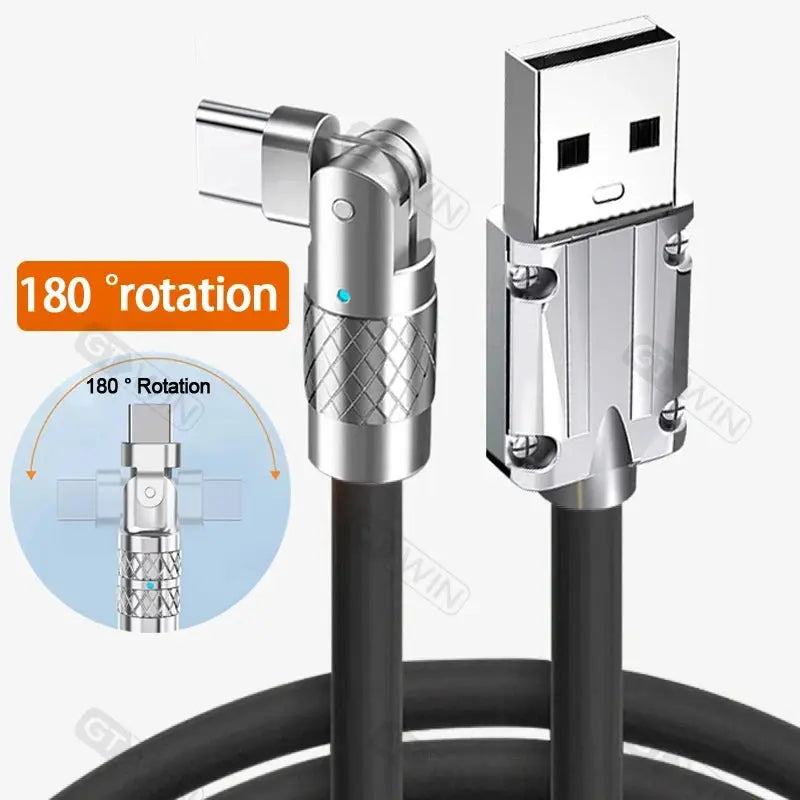 Cable USB tipo C de carga rápida para teléfono móvil, 120W, 7A, transferencia de datos para realme 11, Xiaomi, POCO y Huawei - La zona Apple