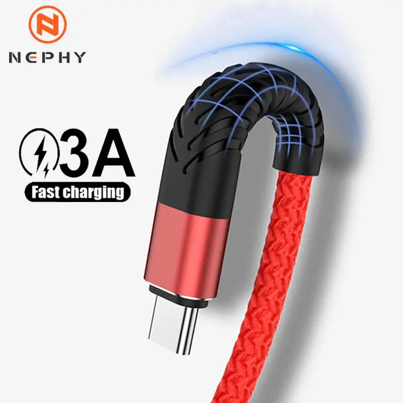 Cable USB tipo C de carga rápida para teléfono móvil, cargador de 3m para Samsung Galaxy S20, S21, S22 Plus, Xiaomi mi11, Huawei - La zona Apple