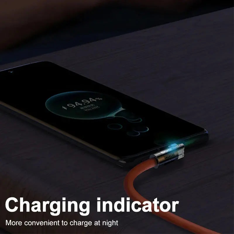 Cable de Carga Rápida Tipo C de 120W y 6A con Rotación de 180 Grados - La zona Apple