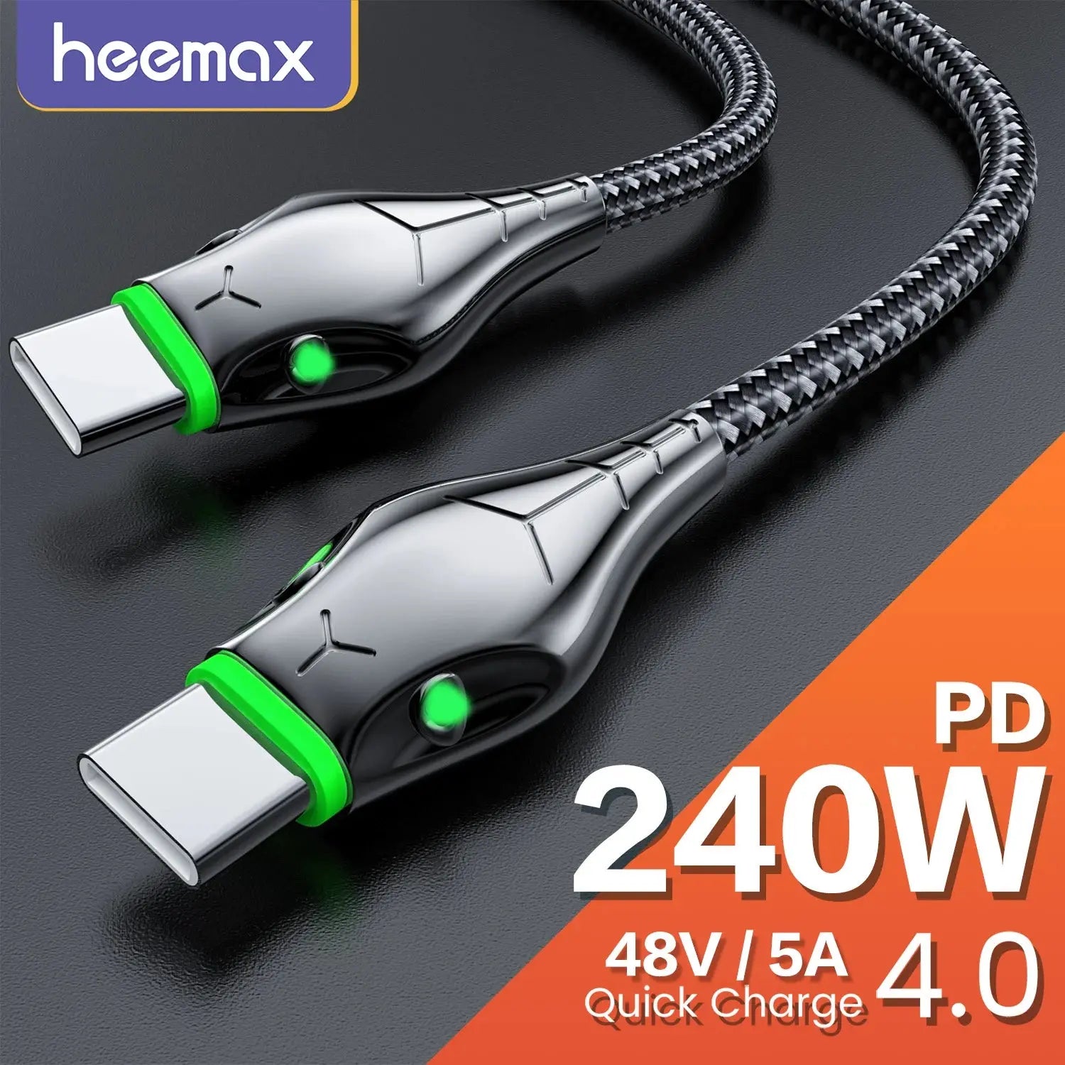 Cable de datos de carga rápida PD 100W tipo C para Samsung, Huawei, Xiaomi, POCO, Oneplus, Macbook, iPad - La zona Apple