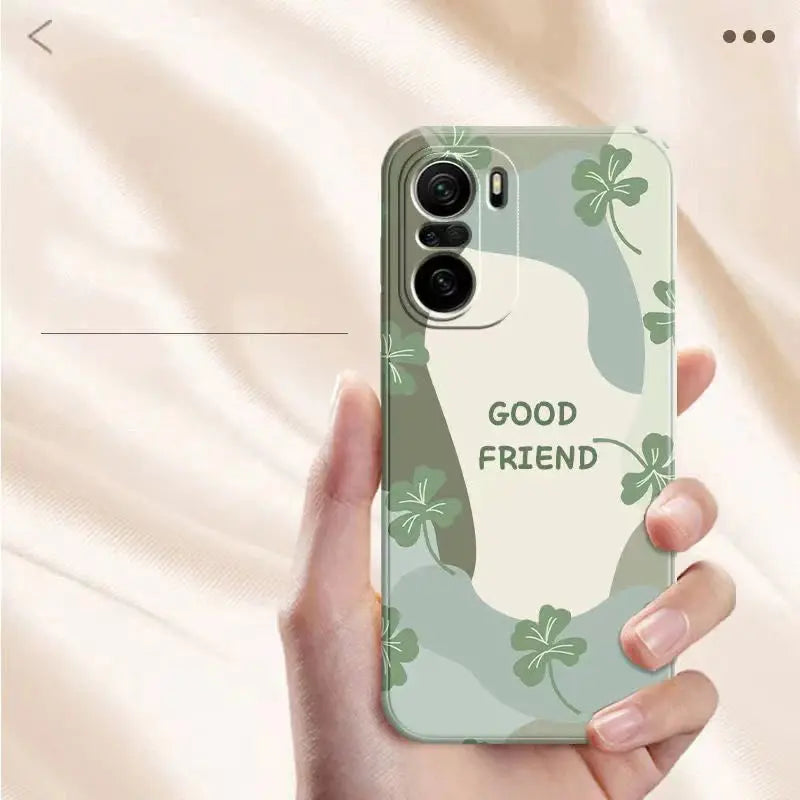 Case For Xiaomi 13 12 Lite 12T Poco F5 X5 X3 Pro Cases Cartoon Flower Matte Silicone Cover For Redmi Note 12 11 Pro Plus 10 Case - La zona Apple