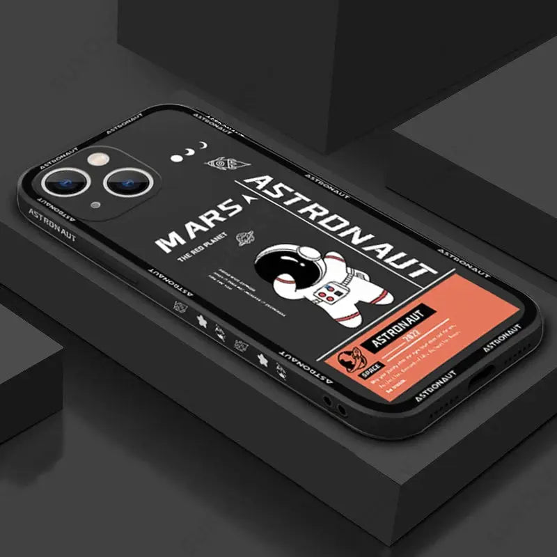 Funda Transparente de Astronauta para iPhone 15,14,13,12,11 - La zona Apple