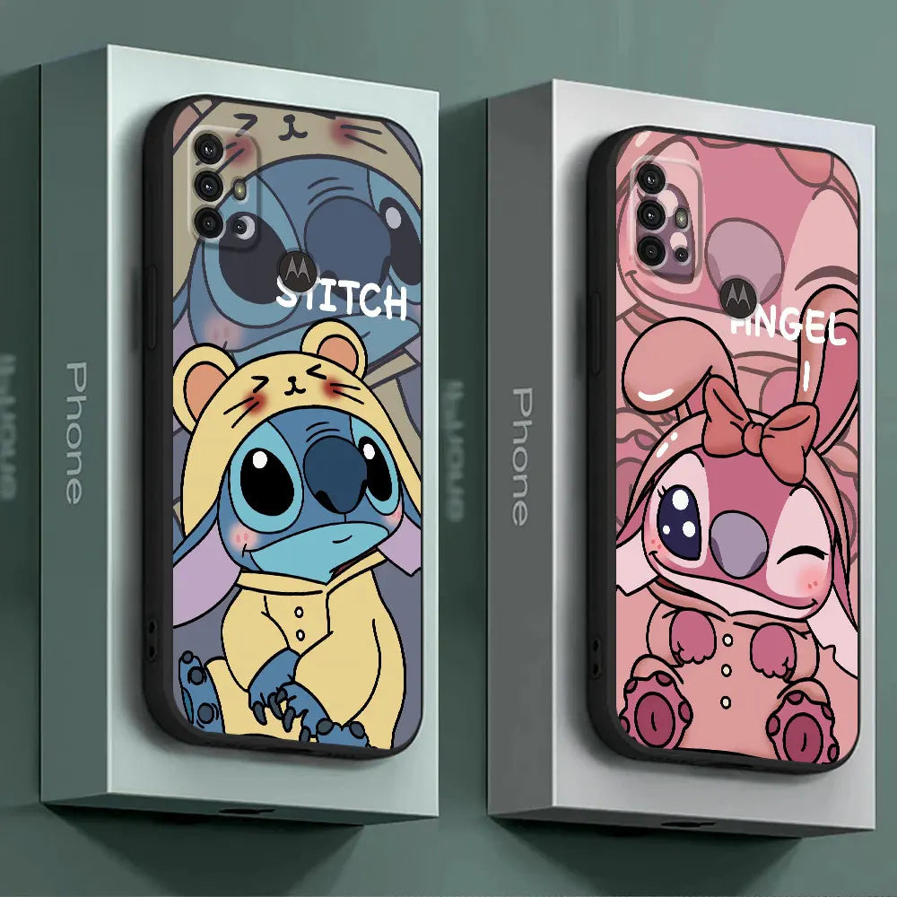 Protección Adorable para tu Motorola Moto: Funda de TPU Soft Lovers Lovely Stitch" - La zona Apple