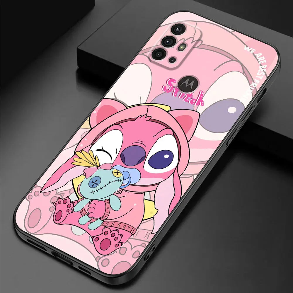 Protección Adorable para tu Motorola Moto: Funda de TPU Soft Lovers Lovely Stitch" - La zona Apple