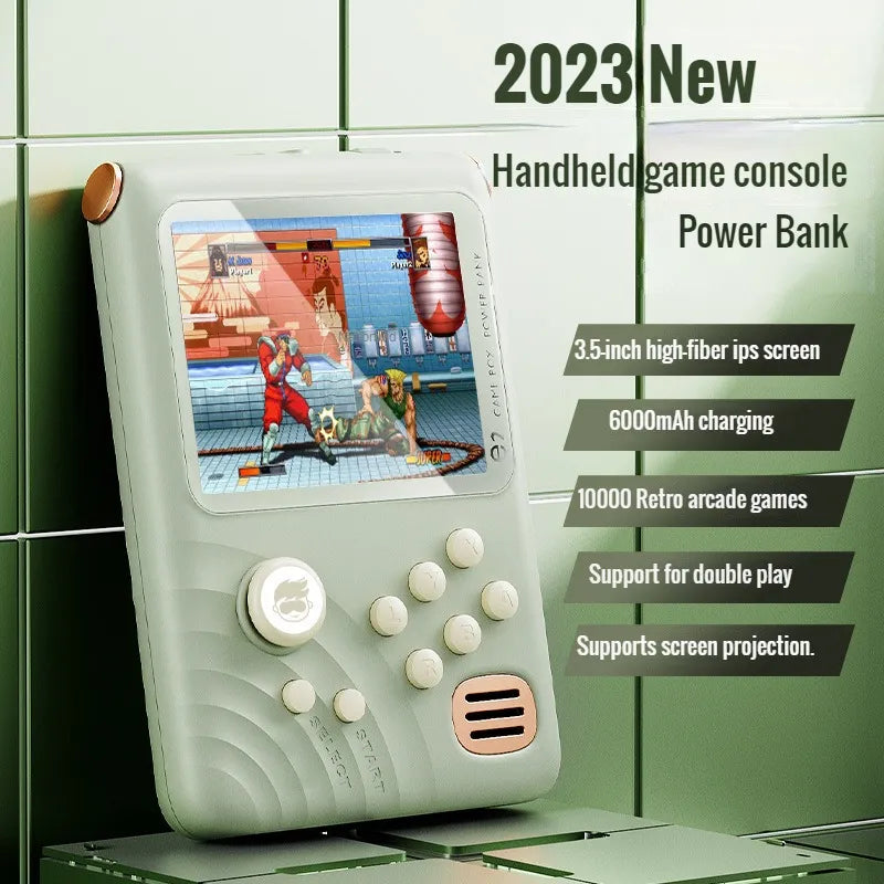Consola Arcade de juegos con batería externa,  IPS , 3,5 mAh, 16 bits - La zona Apple