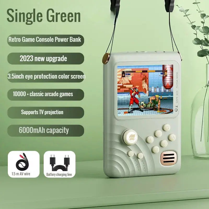Consola Arcade de juegos con batería externa,  IPS , 3,5 mAh, 16 bits - La zona Apple