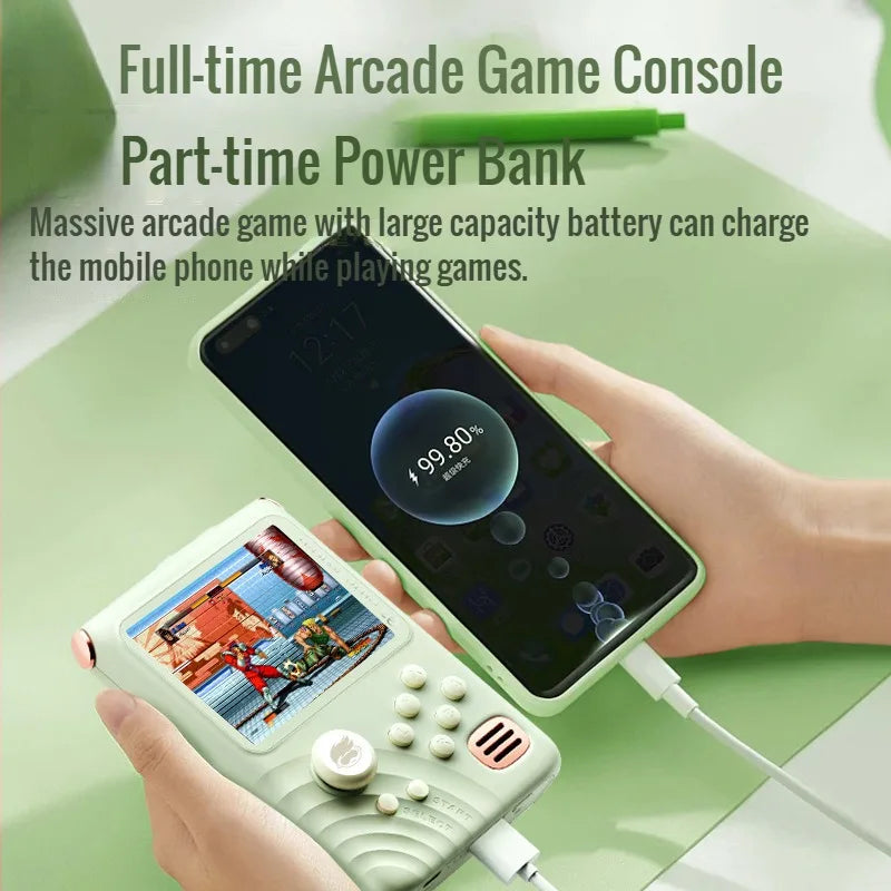 Consola Arcade de juegos con batería externa,  IPS , 3,5 mAh, 16 bits - La zona Apple