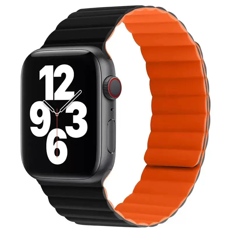 Correa magnética de silicona para Apple watch Ultra 6, 5, 4 SE, 44mm, 40mm, 8, 7, 41mm, 45mm, pulsera de repuesto para iwatch 3, 42mm, 38mm - La zona Apple