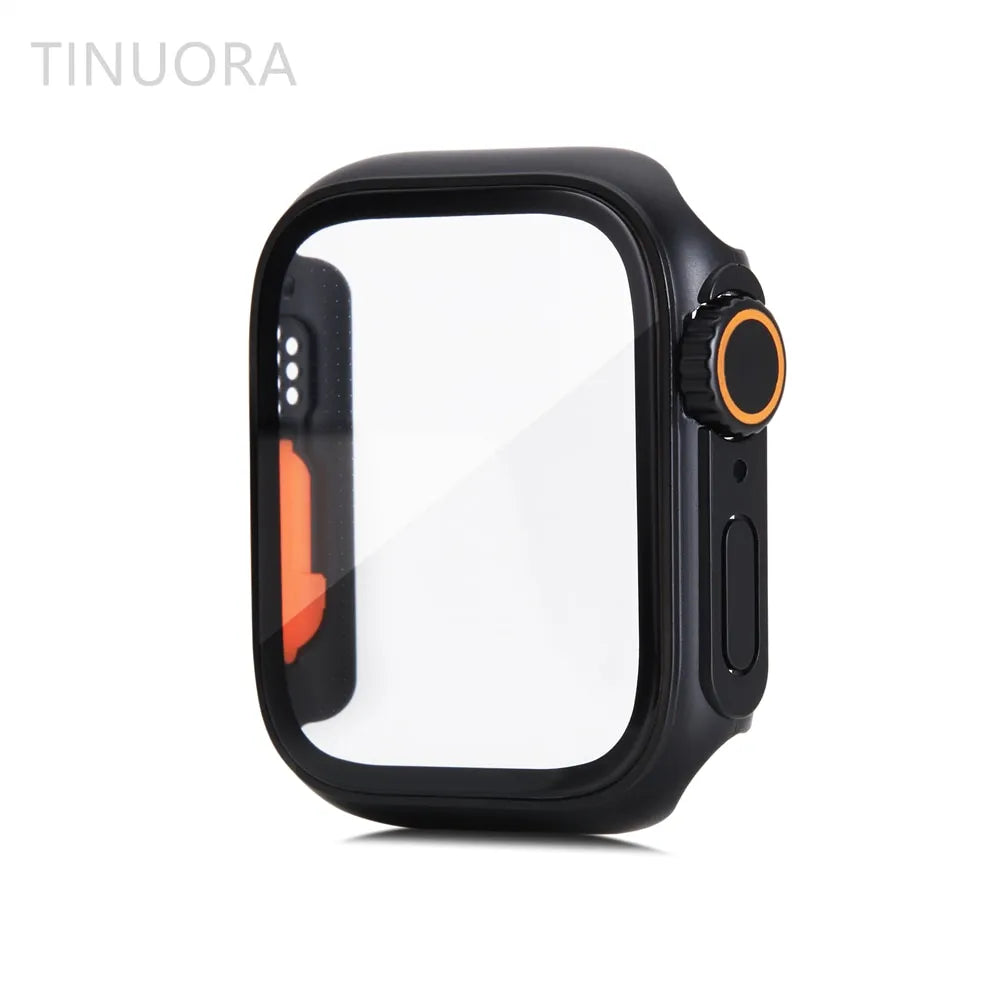Cristal y funda para Apple Watch Series 8, 7, 45mm, 41mm, cambio a Ultra, IWatch 4, 5, 6, SE, 44mm, 40mm - La zona Apple