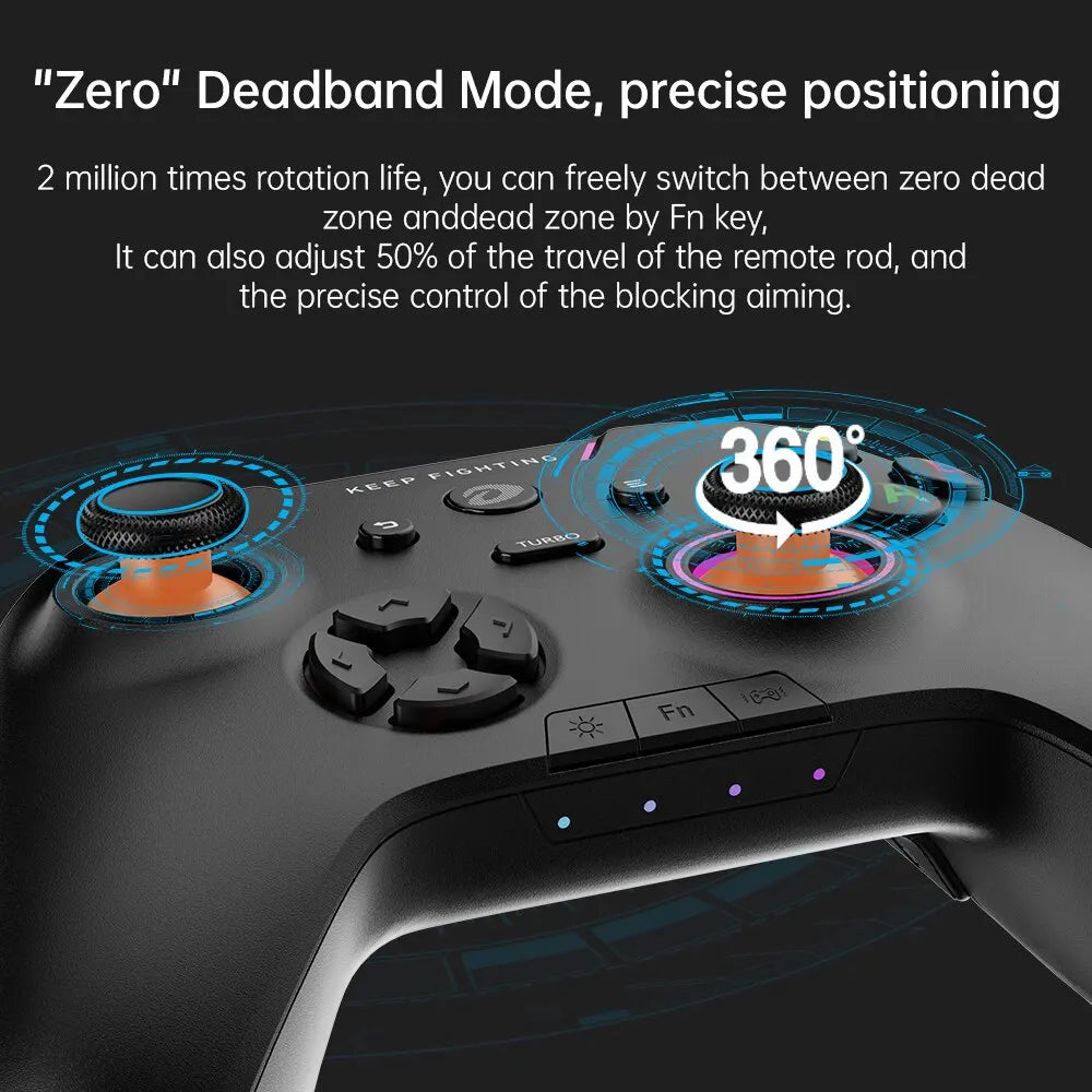 Gamepad RGB, Bluetooth, inalámbrico, 2,4G, e-sports, Mando de juegos - La zona Apple
