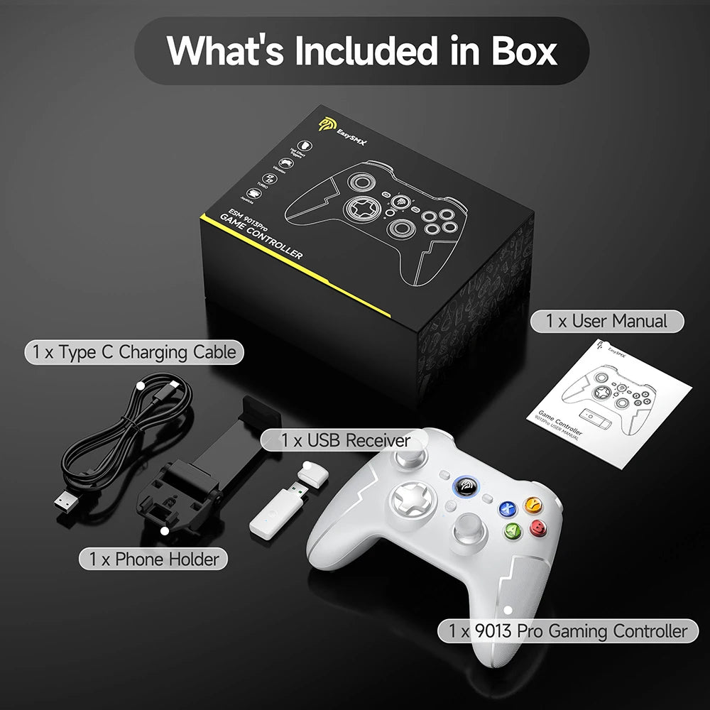 Mando inalámbrico 9013 Pro 2,4G,  Bluetooth para PC, Nintendo Switch, disparador Hall - La zona Apple
