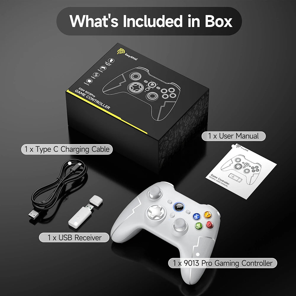 Mando inalámbrico 9013 Pro 2,4G,  Bluetooth para PC, Nintendo Switch, disparador Hall - La zona Apple