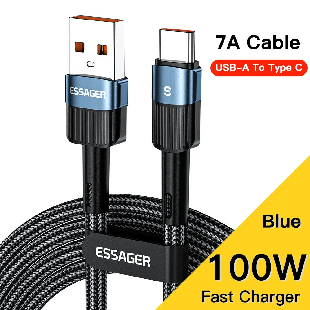 Essager-Cable USB tipo C de carga rápida para móvil, Cable de datos para Realme, Huawei P30 Pro, 66W, cargador de USB-C, Samsung Oneplus, Poco F3 - La zona Apple