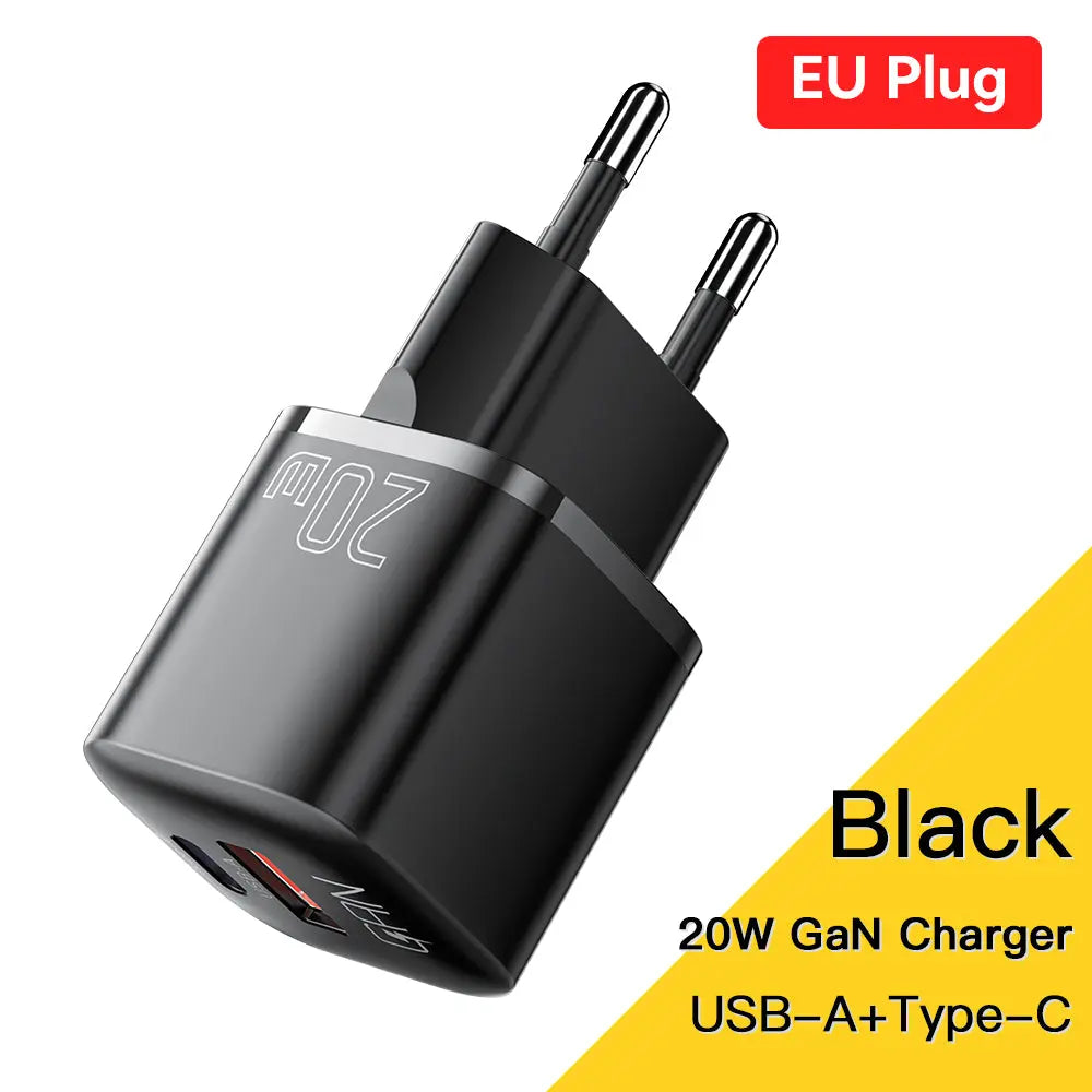 Essager-cargador USB tipo C GaN de 20W,  QC 3,0, para iPhone 14, 13, 12, 11 Pro Max, Mini iPad alidrosip