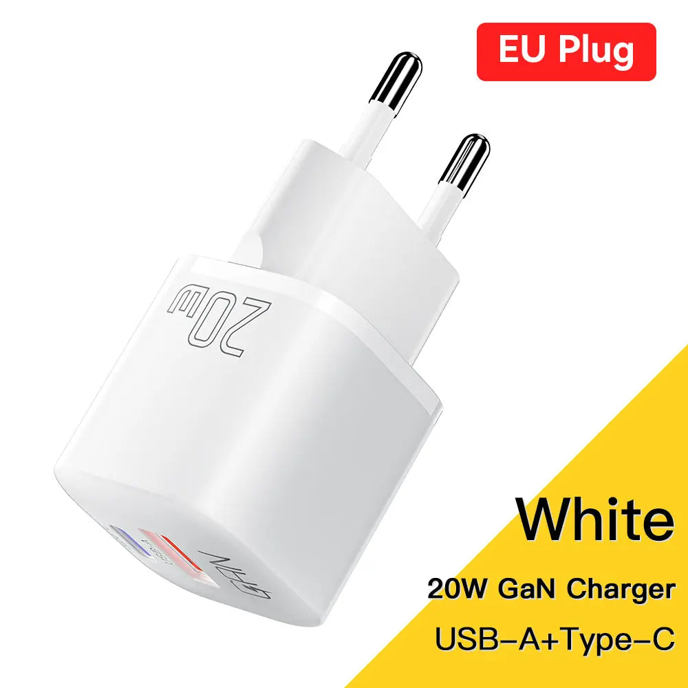 Essager-cargador USB tipo C GaN de 20W,  QC 3,0, para iPhone 14, 13, 12, 11 Pro Max, Mini iPad alidrosip