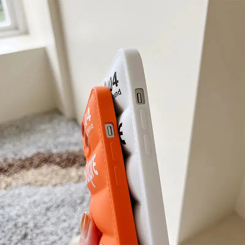 Fashion Brand Down Jacket Phone The Puffer Case For IPhone 14 13 12 11 Pro Max X XS XR 7 8 Plus Soft Silicone Cover 404 TNFace - La zona Apple