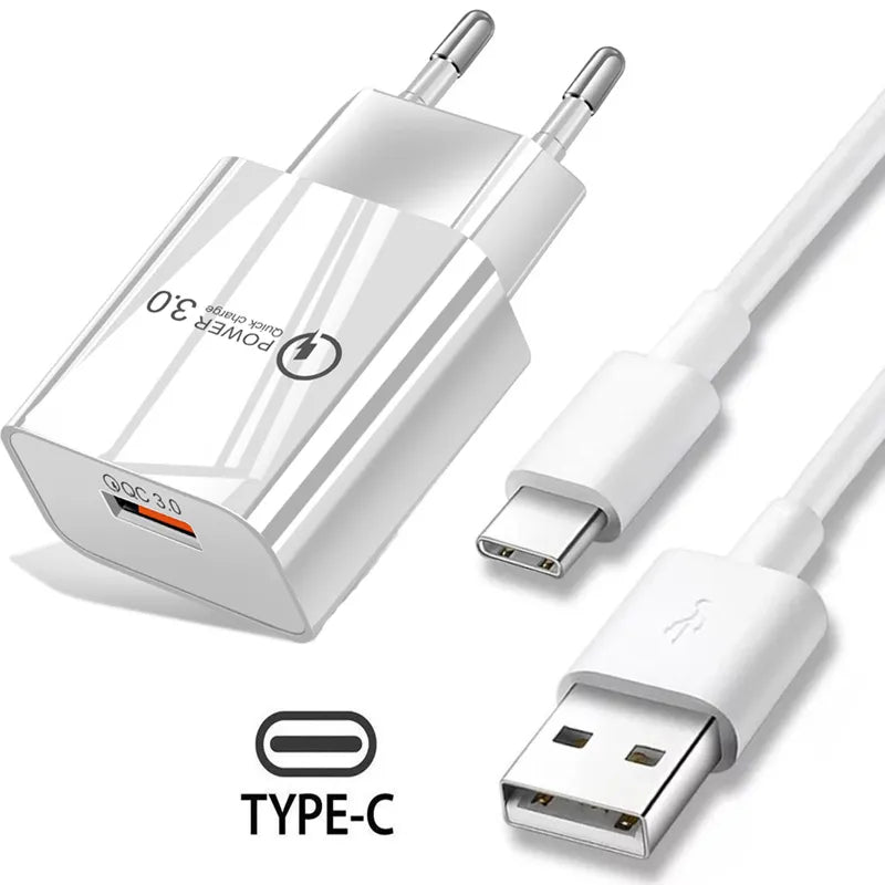 Cargador rápido USB  para teléfono para Xiaomi POCO X3 NFC M3 10T lite 10 9 Redmi 9 Note 9 8 Pro tipo C - La zona Apple