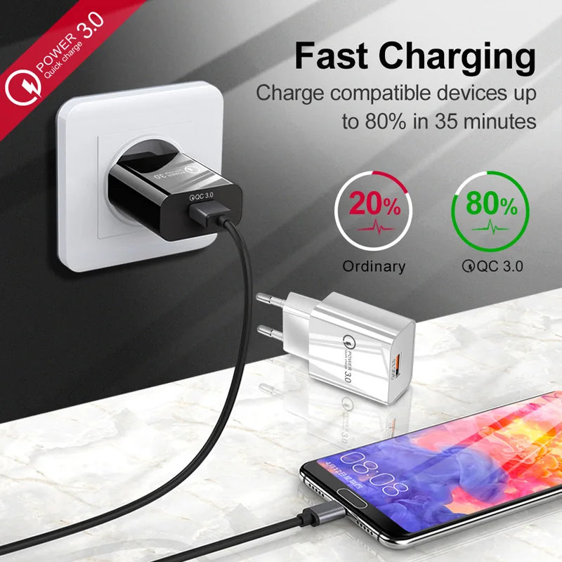 Cargador rápido USB  para teléfono para Xiaomi POCO X3 NFC M3 10T lite 10 9 Redmi 9 Note 9 8 Pro tipo C - La zona Apple