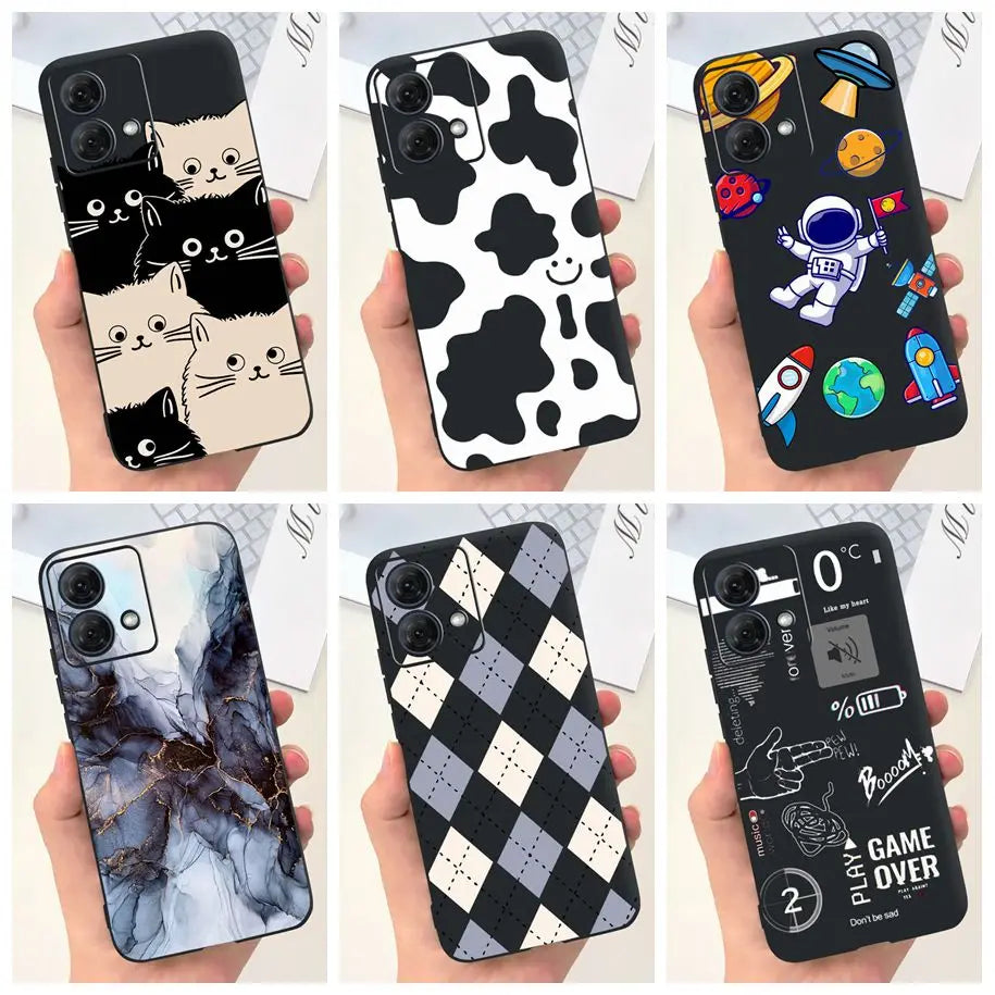 Funda de Silicona Suave Astronauta para Motorola Moto G54 y Moto G84 - La zona Apple