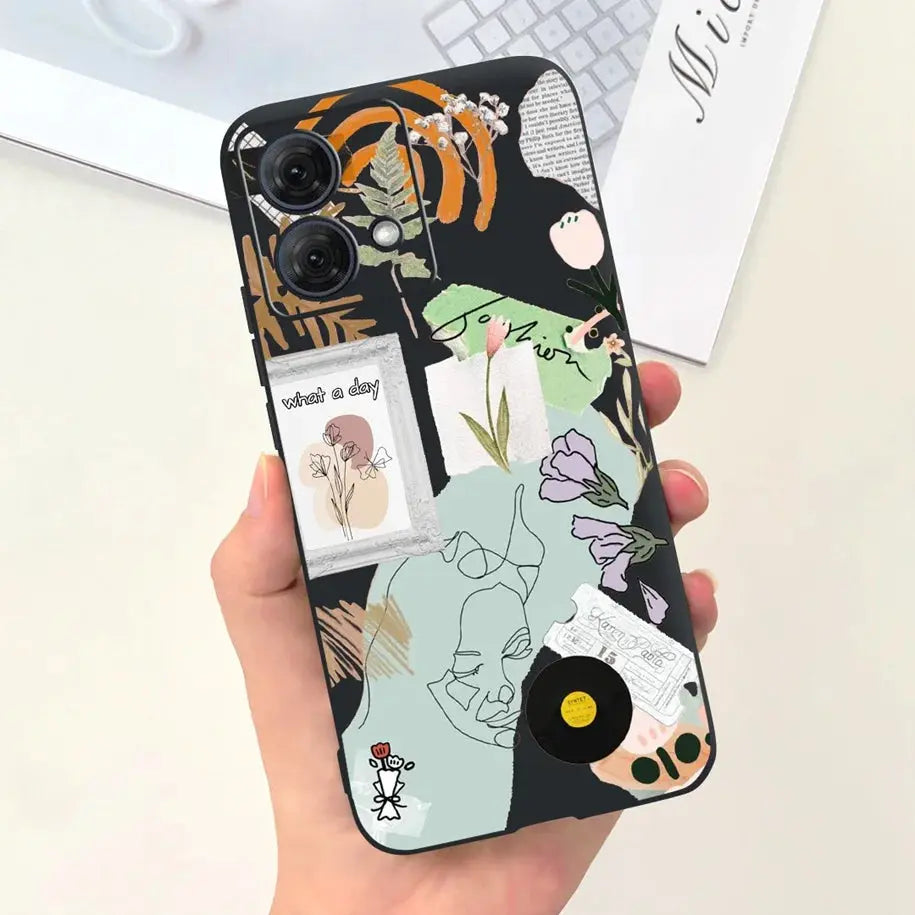 Funda de Silicona Suave Astronauta para Motorola Moto G54 y Moto G84 - La zona Apple