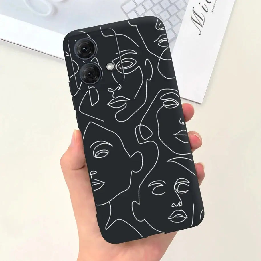 Funda de Silicona Suave Astronauta para Motorola Moto G54 y Moto G84 - La zona Apple