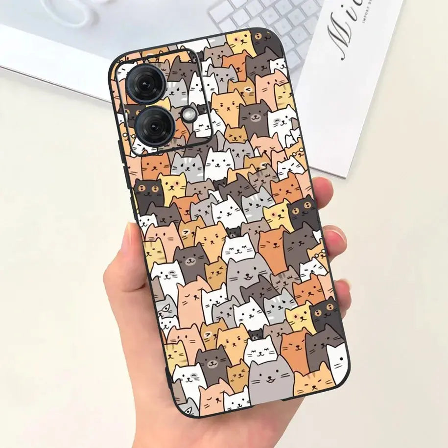 Funda de Silicona Suave Astronauta para Motorola Moto G54 y Moto G84 - La zona Apple