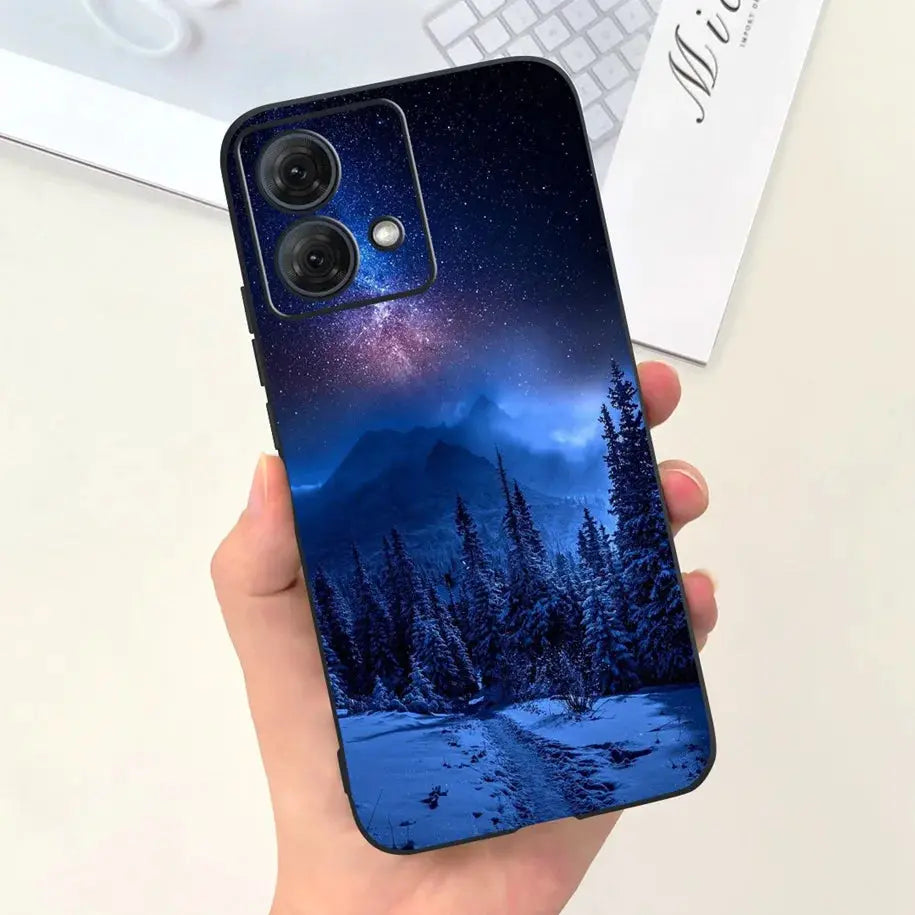 Funda de Silicona Suave Astronauta para Motorola Moto G54 y Moto G84 - La zona Apple
