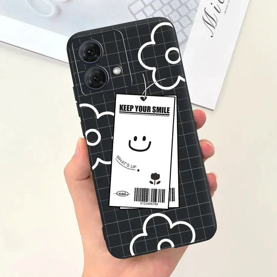 Funda de Silicona Suave Astronauta para Motorola Moto G54 y Moto G84 - La zona Apple