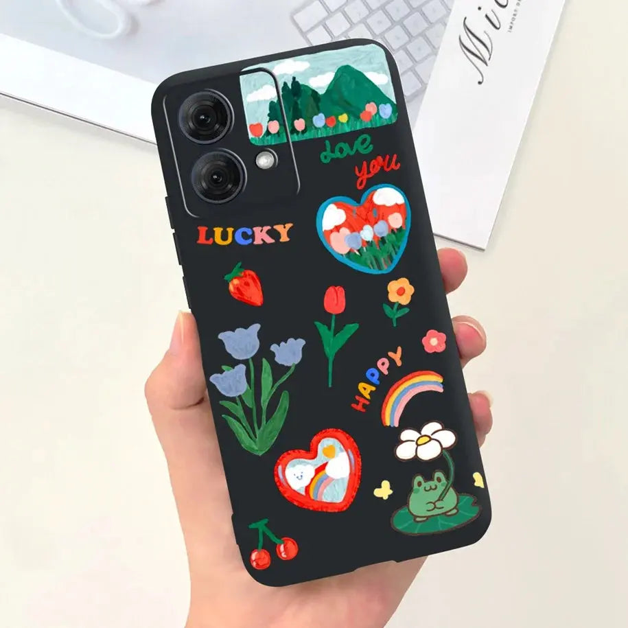 Funda de Silicona Suave Astronauta para Motorola Moto G54 y Moto G84 - La zona Apple