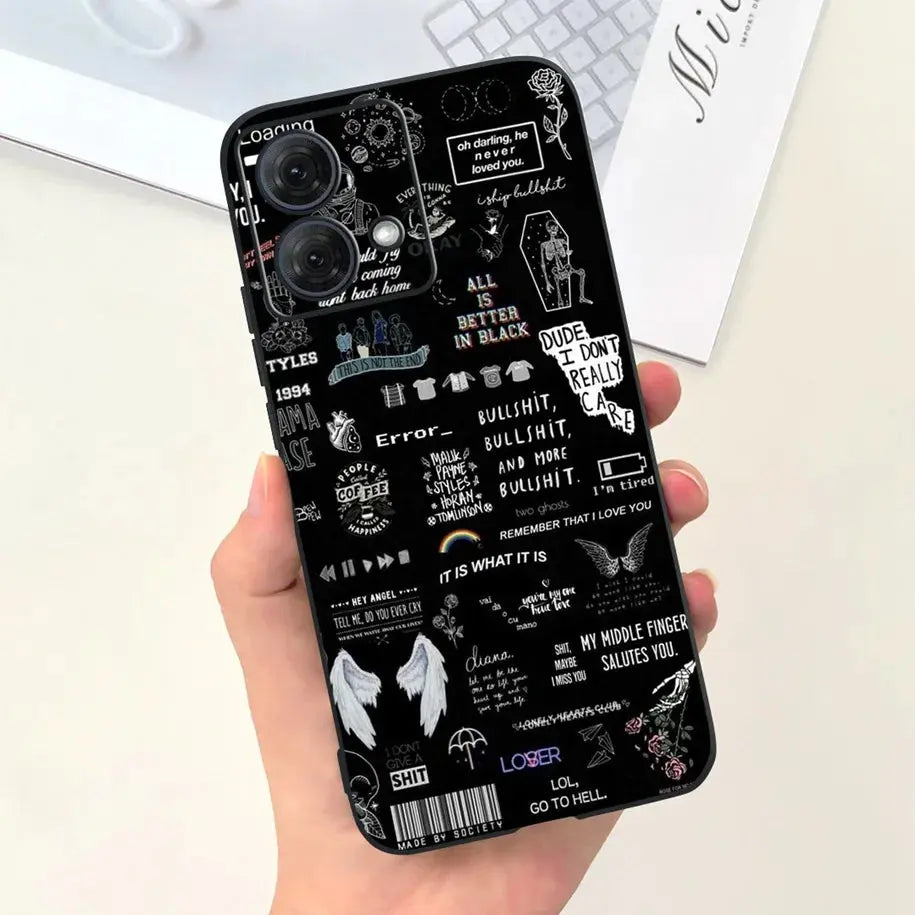 Funda de Silicona Suave Astronauta para Motorola Moto G54 y Moto G84 - La zona Apple