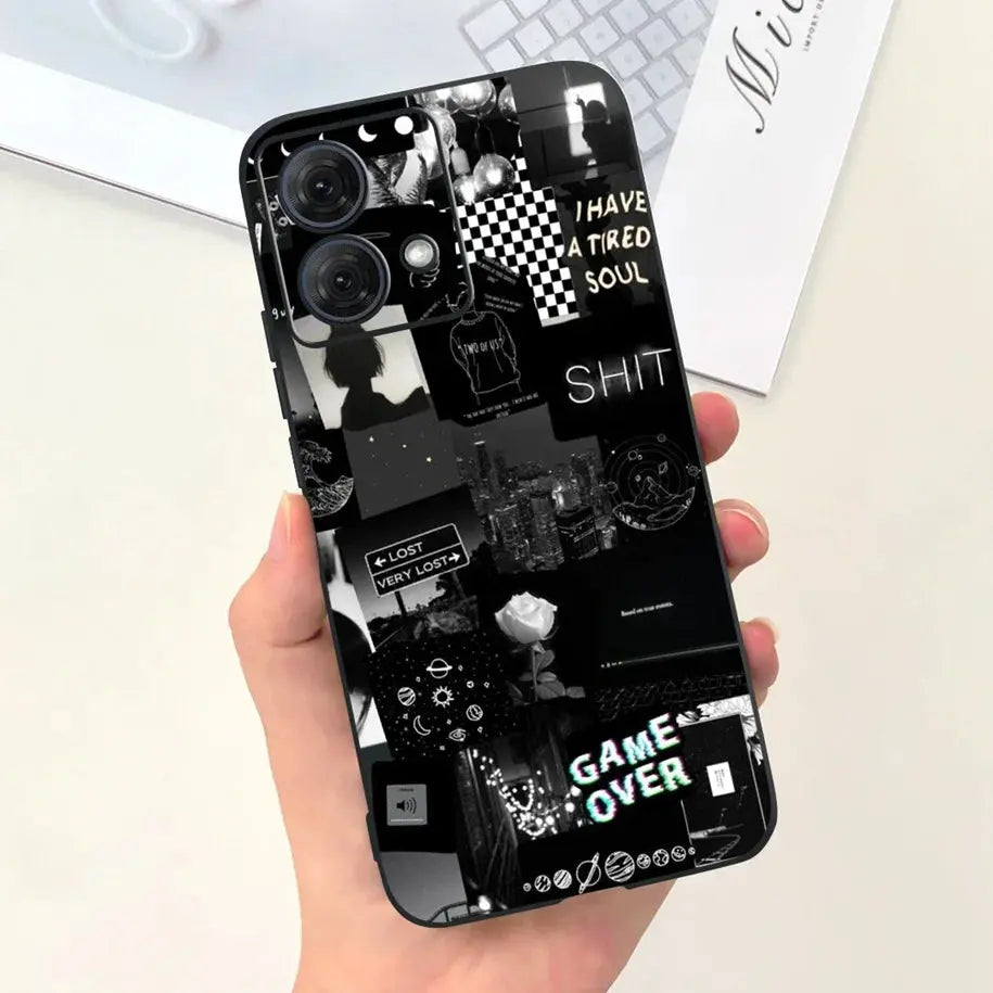 Funda de Silicona Suave Astronauta para Motorola Moto G54 y Moto G84 - La zona Apple