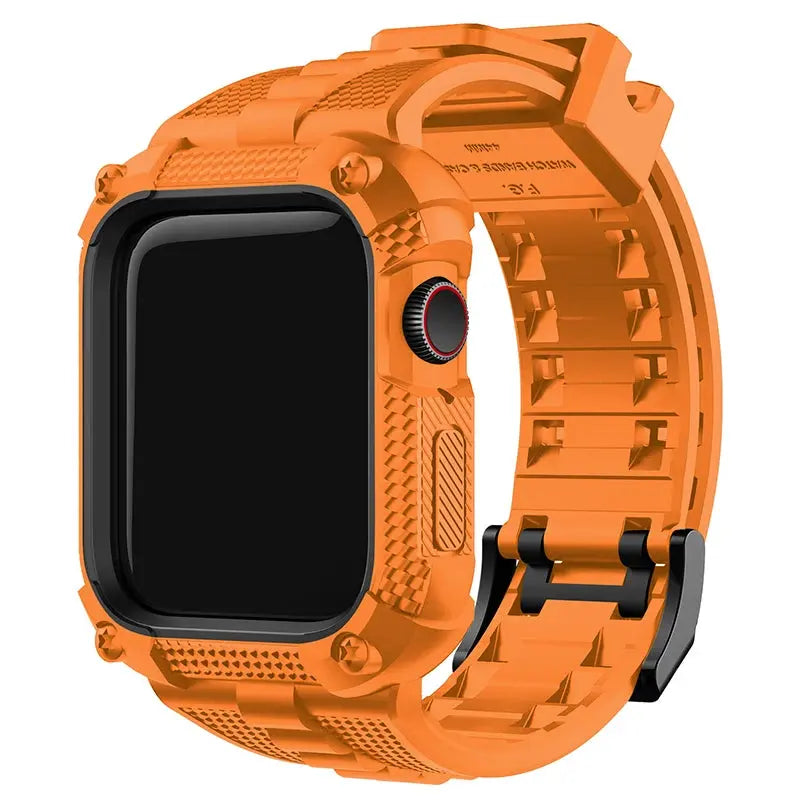correa con funda protectora de pantalla para Apple Watch + funda 40/41/44/45/49mm con funda protectora de pantalla - La zona Apple