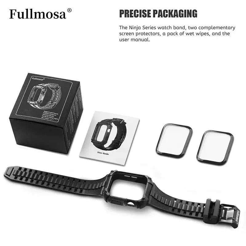 correa con funda protectora de pantalla para Apple Watch + funda 40/41/44/45/49mm con funda protectora de pantalla - La zona Apple