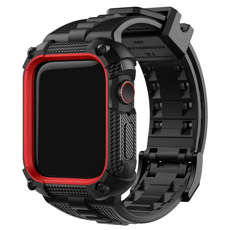 correa con funda protectora de pantalla para Apple Watch + funda 40/41/44/45/49mm con funda protectora de pantalla - La zona Apple