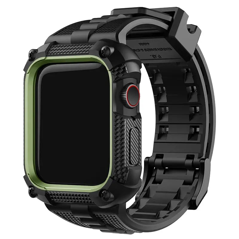 correa con funda protectora de pantalla para Apple Watch + funda 40/41/44/45/49mm con funda protectora de pantalla - La zona Apple