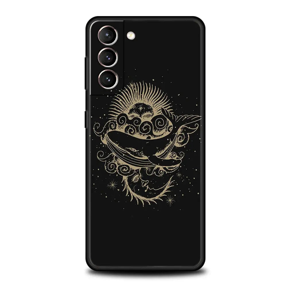 Funda con Diseño Astrológico "Suns Moons Clouds" para Samsung Galaxy - La zona Apple