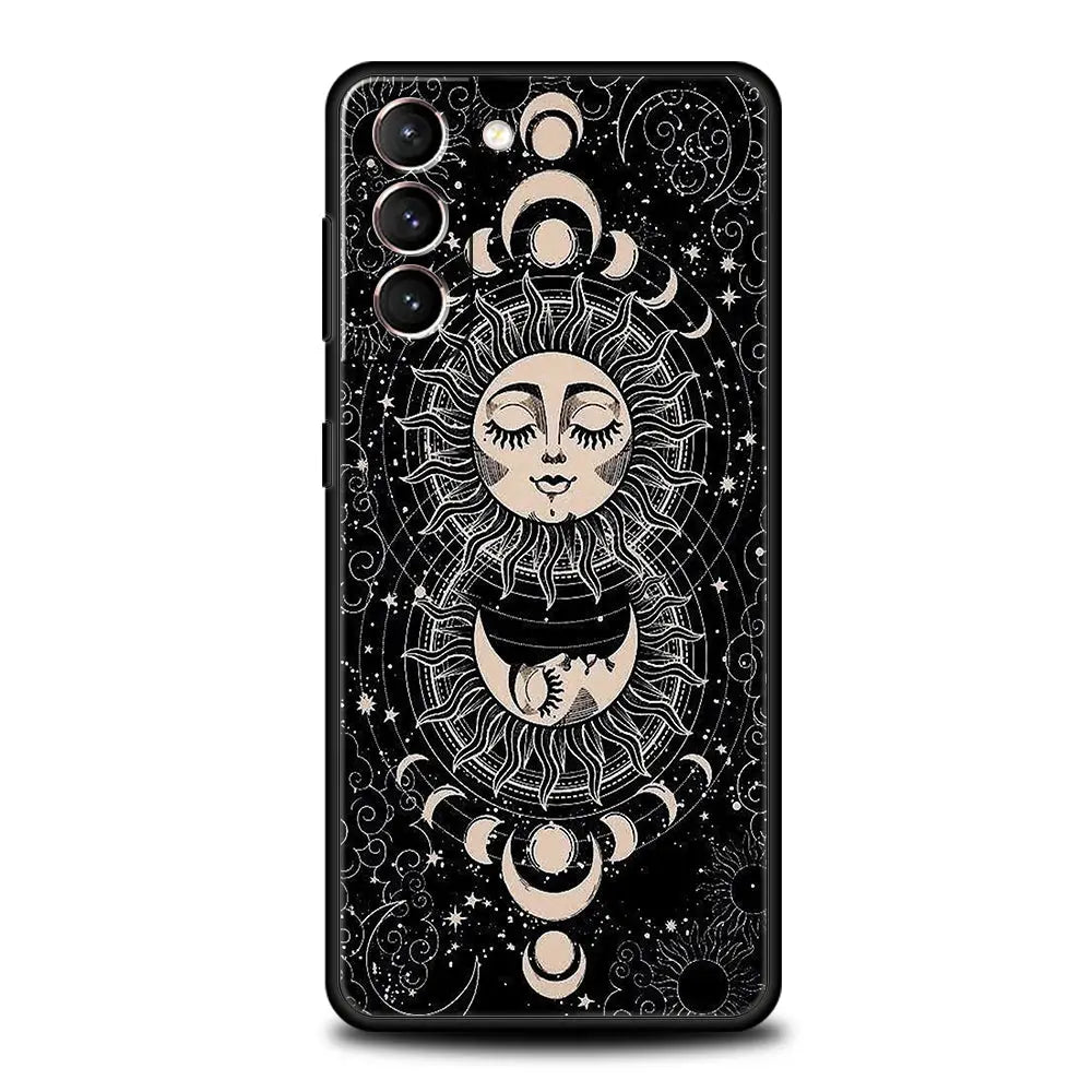 Funda con Diseño Astrológico "Suns Moons Clouds" para Samsung Galaxy - La zona Apple