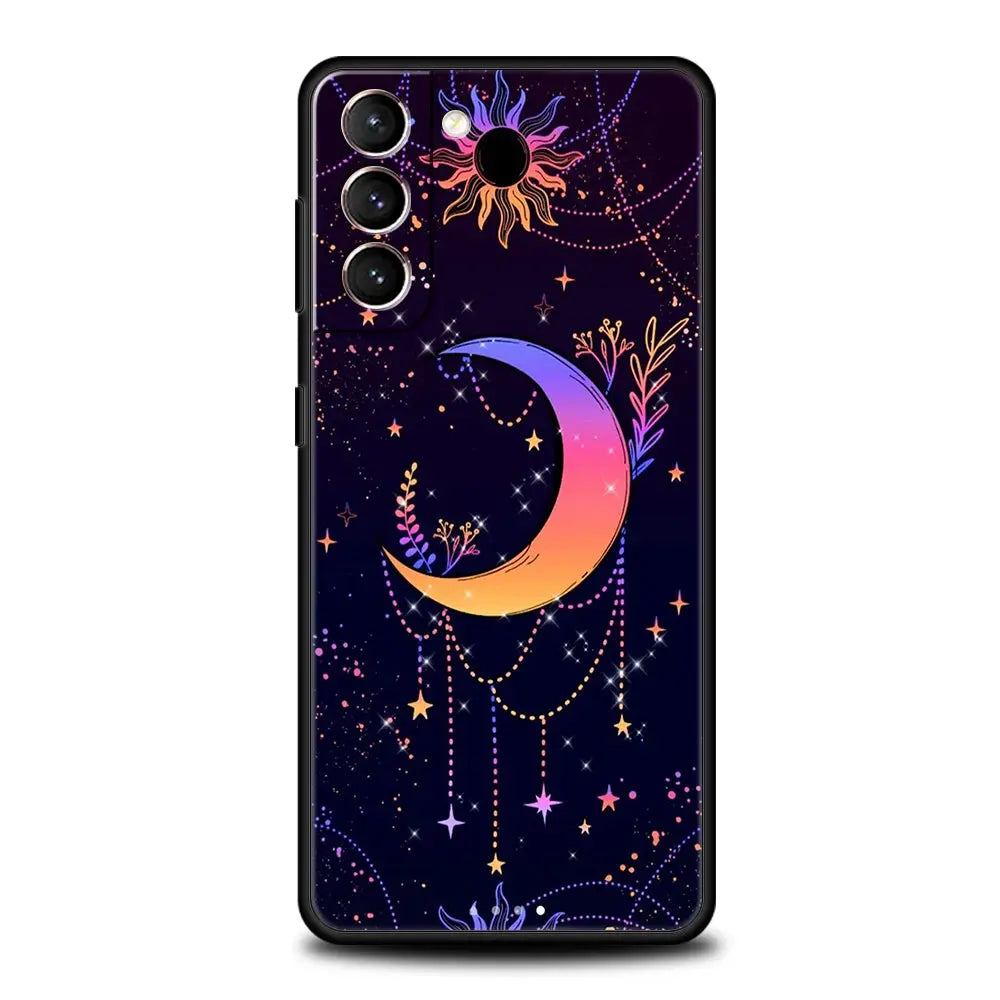 Funda con Diseño Astrológico "Suns Moons Clouds" para Samsung Galaxy - La zona Apple