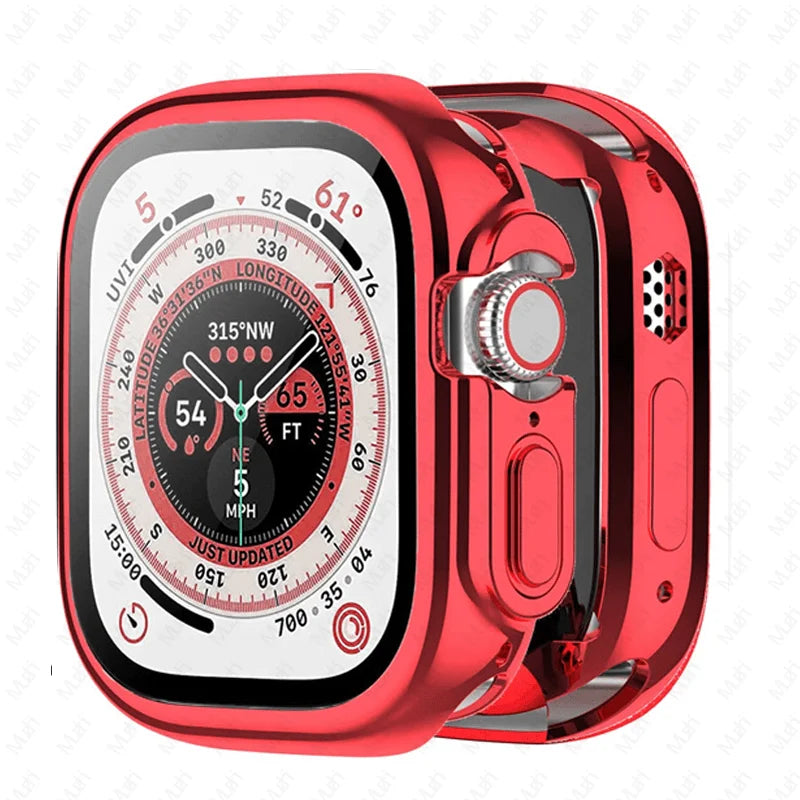Funda completa de TPU para Apple Watch, Protector de pantalla de 49mm, 42mm, 44mm, 40mm, 38mm, series iWatch 8, 7, 6, 5, 4, 3, SE, 45mm, 41mm - La zona Apple