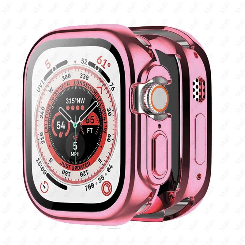 Funda completa de TPU para Apple Watch, Protector de pantalla de 49mm, 42mm, 44mm, 40mm, 38mm, series iWatch 8, 7, 6, 5, 4, 3, SE, 45mm, 41mm - La zona Apple