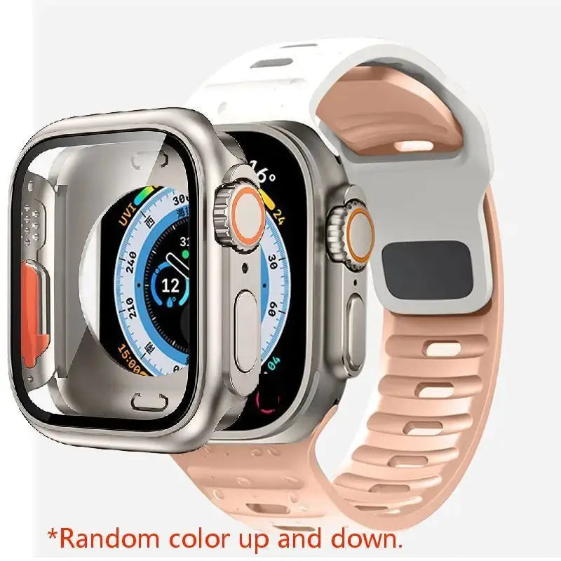 Funda completa y correa deportiva para Apple Watch 45mm, 44mm, 40mm, 41mm.Series 3, 4, 5, 6, Se, 7, 8 - La zona Apple