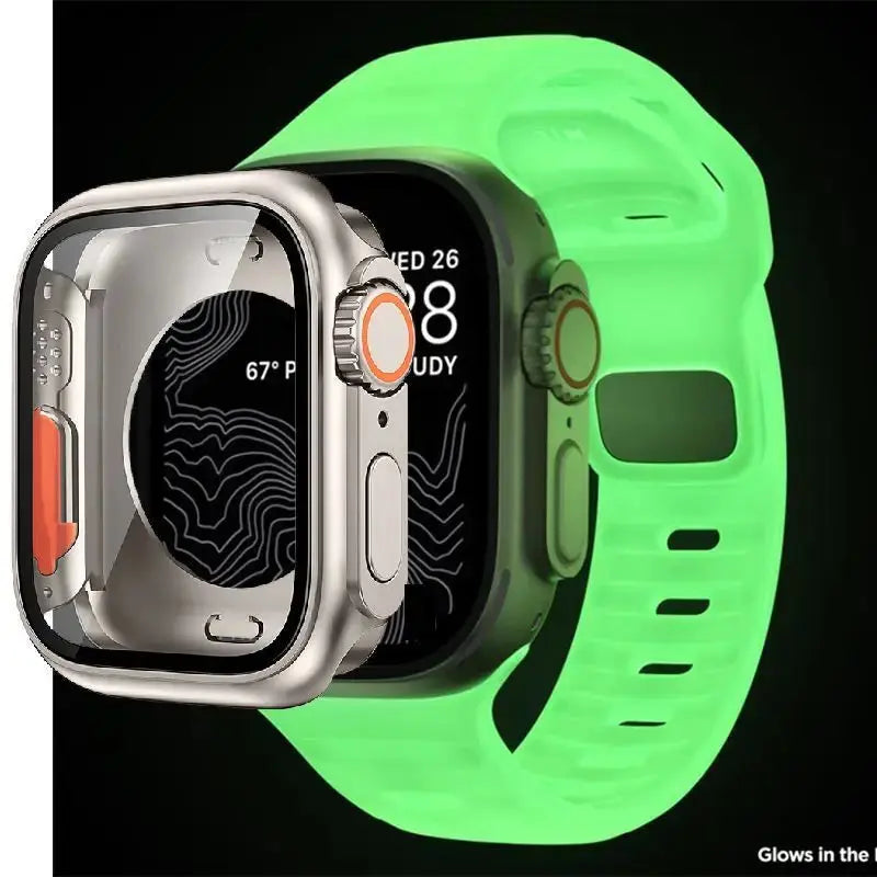 Funda completa y correa deportiva para Apple Watch 45mm, 44mm, 40mm, 41mm.Series 3, 4, 5, 6, Se, 7, 8 - La zona Apple