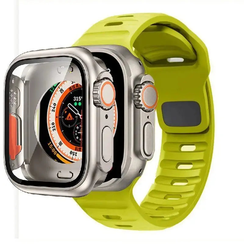 Funda completa y correa deportiva para Apple Watch 45mm, 44mm, 40mm, 41mm.Series 3, 4, 5, 6, Se, 7, 8 - La zona Apple
