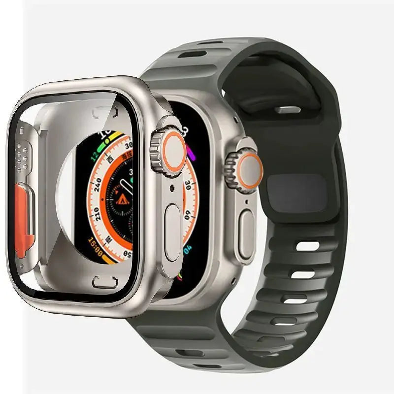 Funda completa y correa deportiva para Apple Watch 45mm, 44mm, 40mm, 41mm.Series 3, 4, 5, 6, Se, 7, 8 - La zona Apple