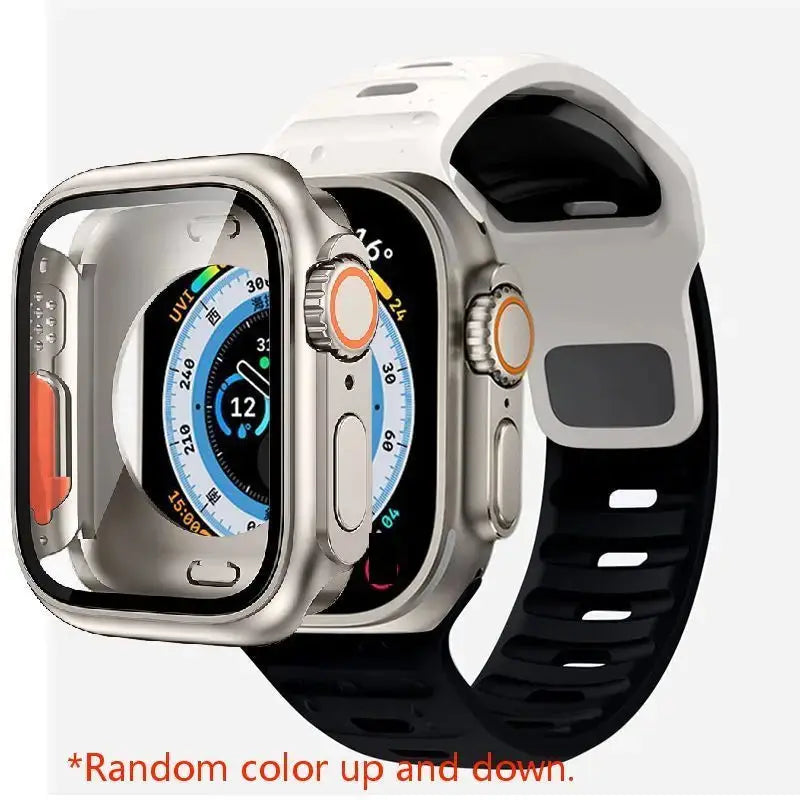 Funda completa y correa deportiva para Apple Watch 45mm, 44mm, 40mm, 41mm.Series 3, 4, 5, 6, Se, 7, 8 - La zona Apple